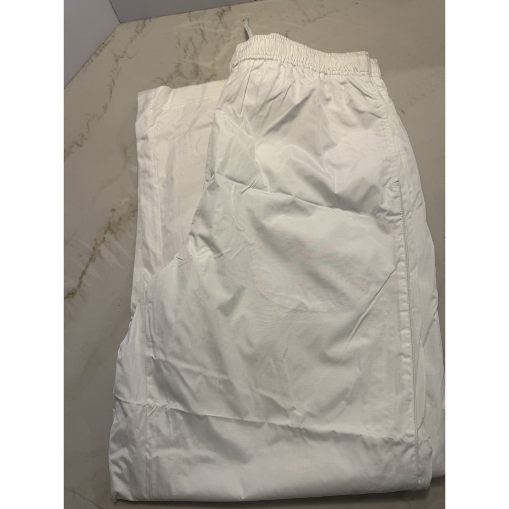Foot Locker Windbreaker Pants Mens XL & L White Track Athletic Lightweight